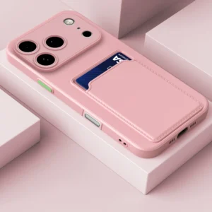 IPhone 17 Pro Max Wallet Soft Case Pink